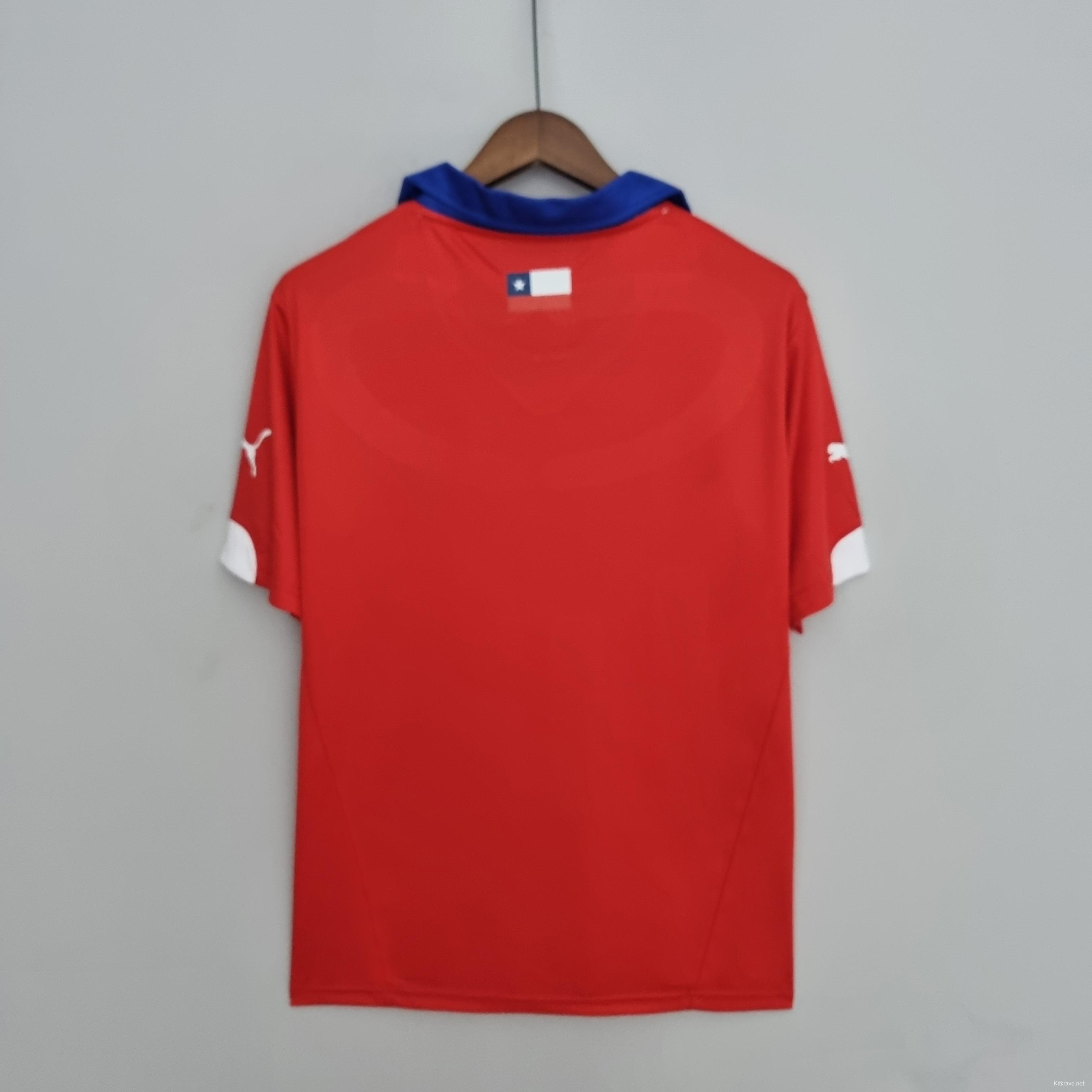 Retro 2014 Chile home Soccer Jersey