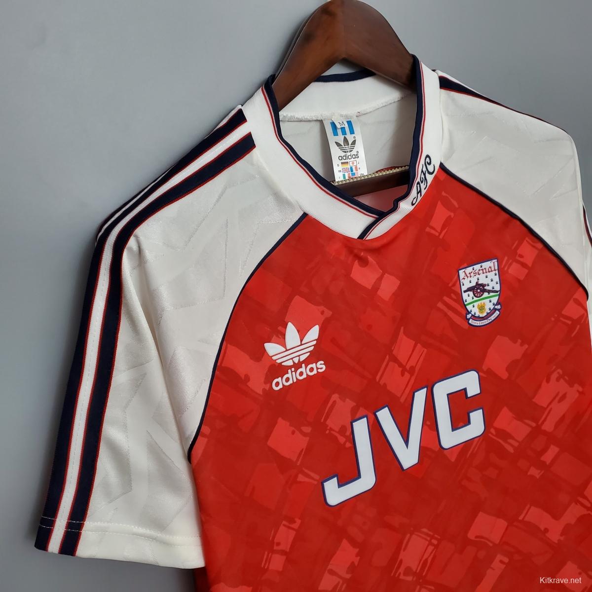 Retro 90/92 Arsenal home Soccer Jersey