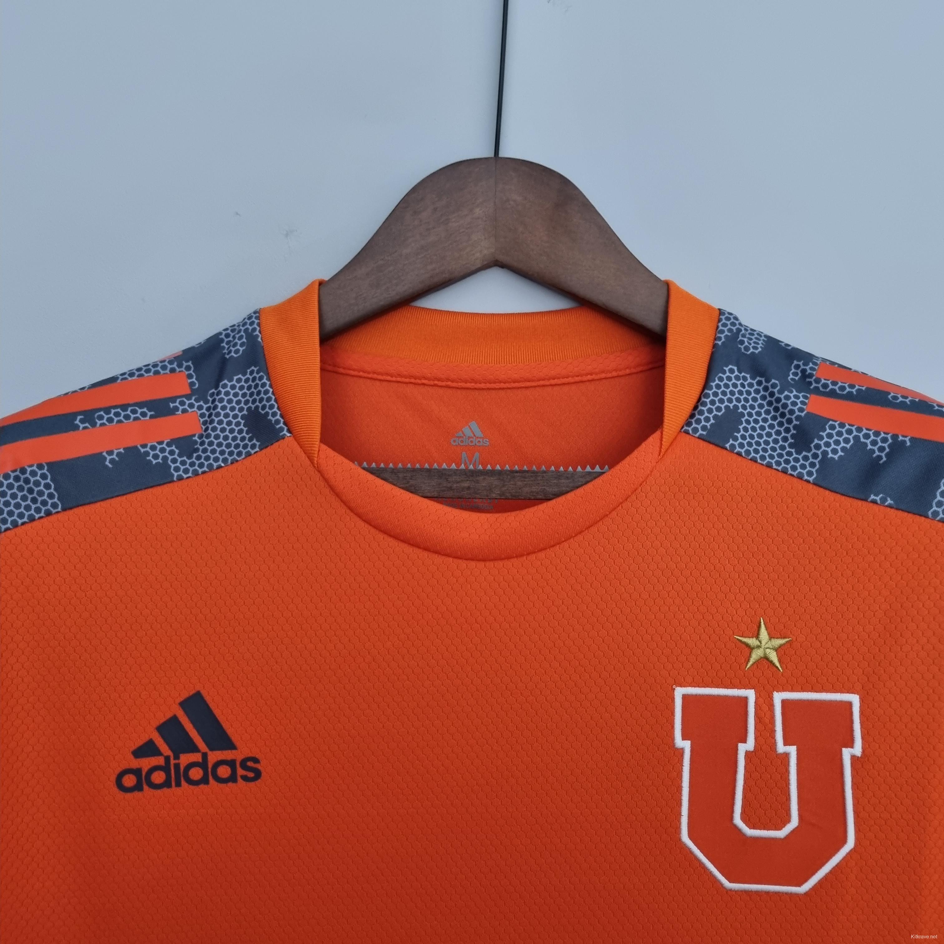 22/23 Universidad de Chile Training Suit Orange Soccer Jersey