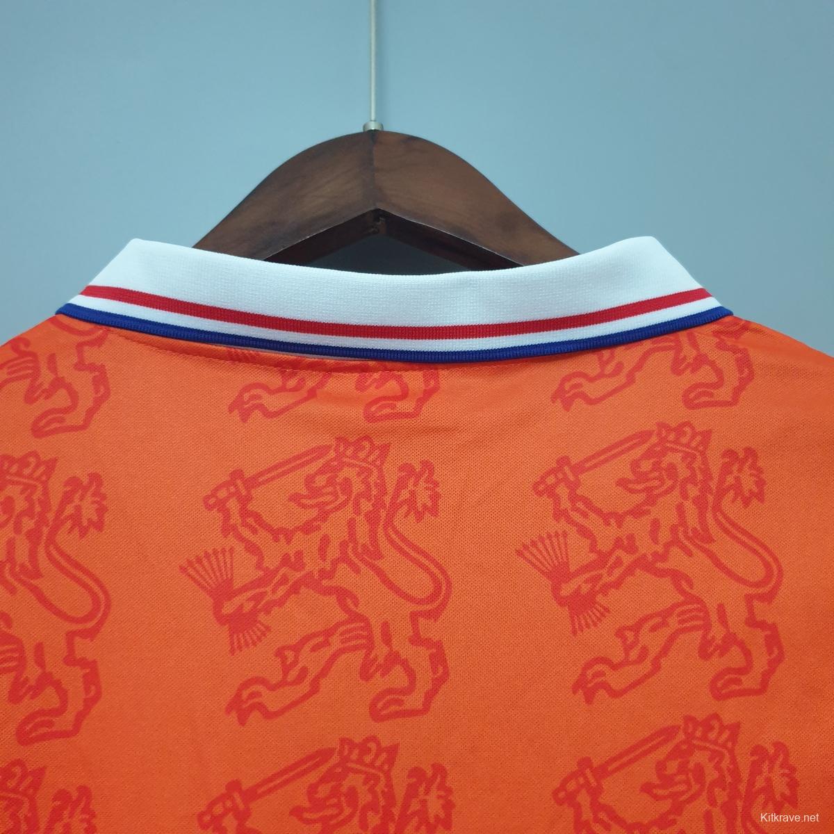 Netherlands 1995 retro shirt home Soccer Jersey