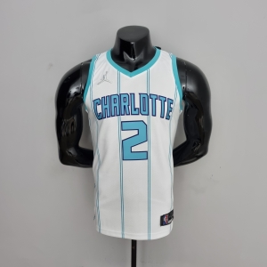 75th Anniversary Ball #2 Charlotte Hornets White NBA Jersey