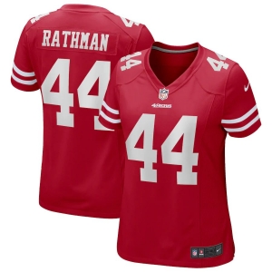 Women's Tom Rathman Scarlet Retired Player Limited Team Jersey