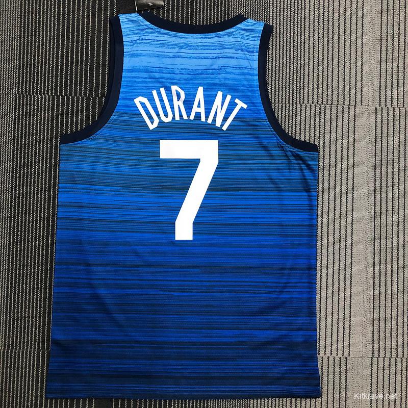 Thai Version Men's Kevin Durant Navy USA Basketball Player Jersey