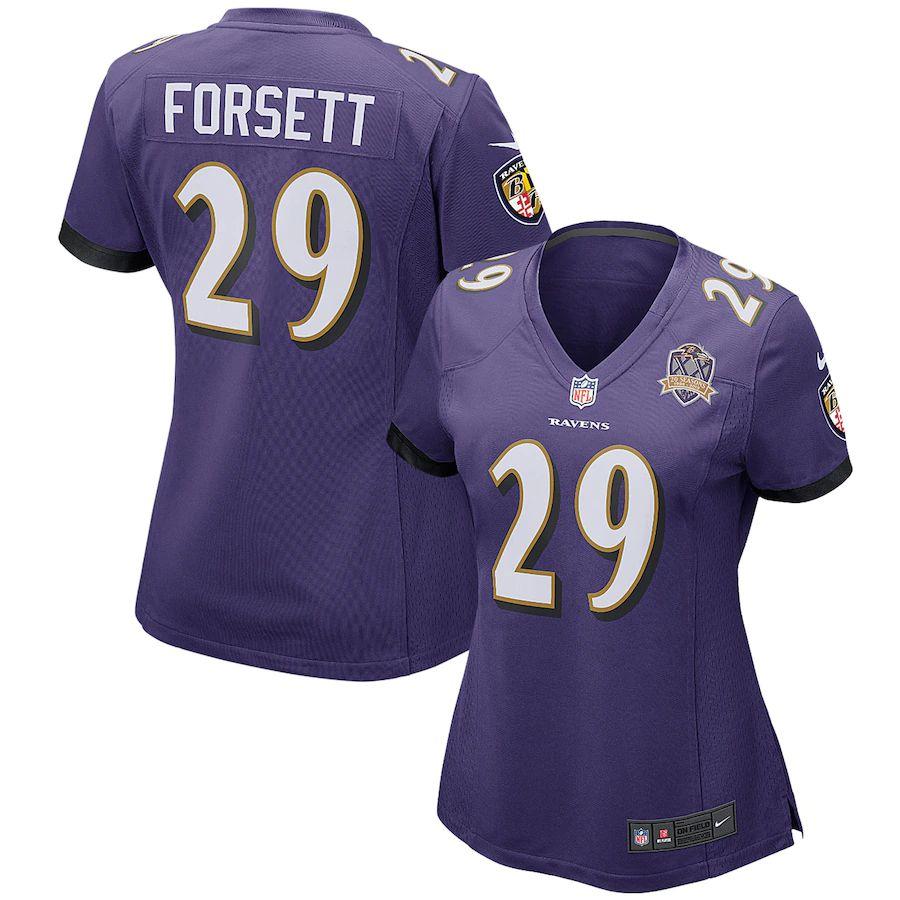 Women's Justin Forsett Purple Patch Player Limited Team Jersey