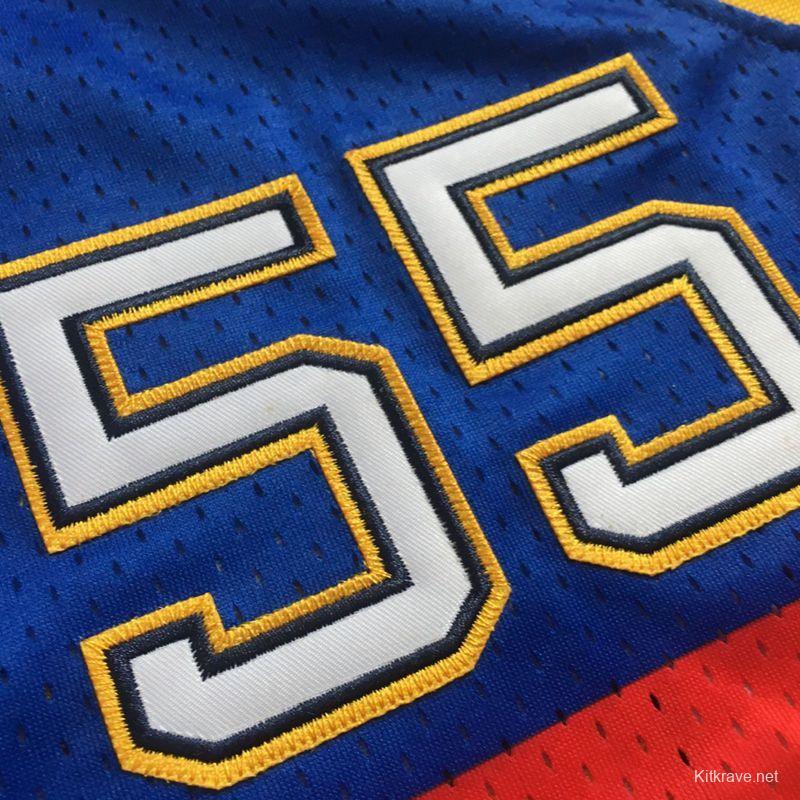 Men's Dikembe Mutombo Blue Retro Classic Team Jersey