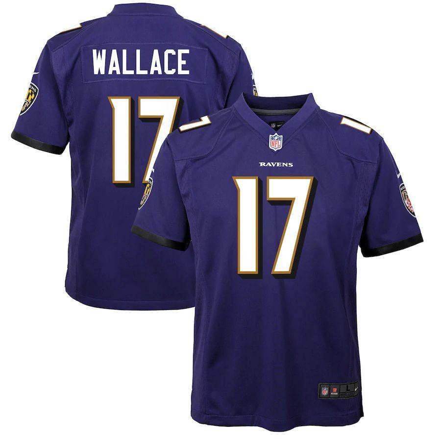 Youth Mike Wallace Purple Player Limited Team Jersey