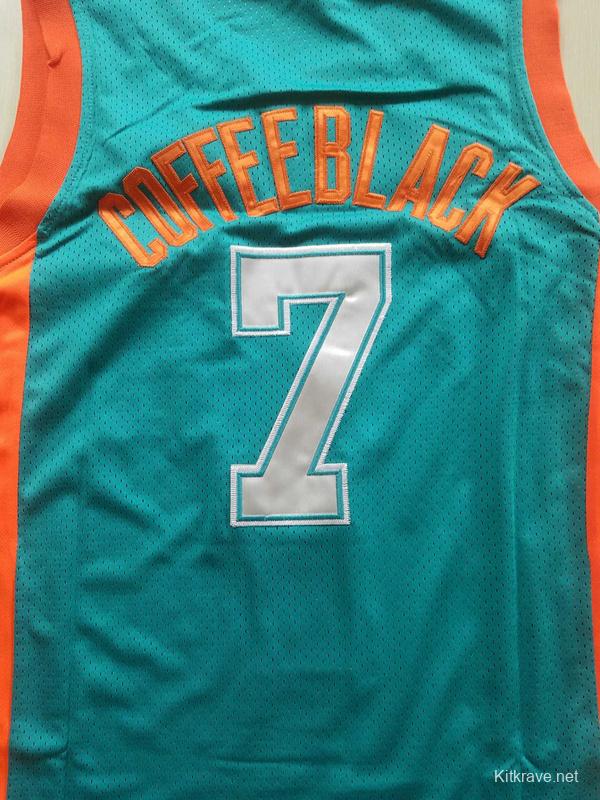 Flint Tropics 7 Coffee Black Basketball Jersey Semi Pro Team New