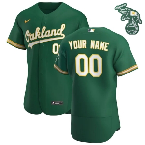 Men's Kelly Green 2020 Alternate Authentic Custom Team Jersey