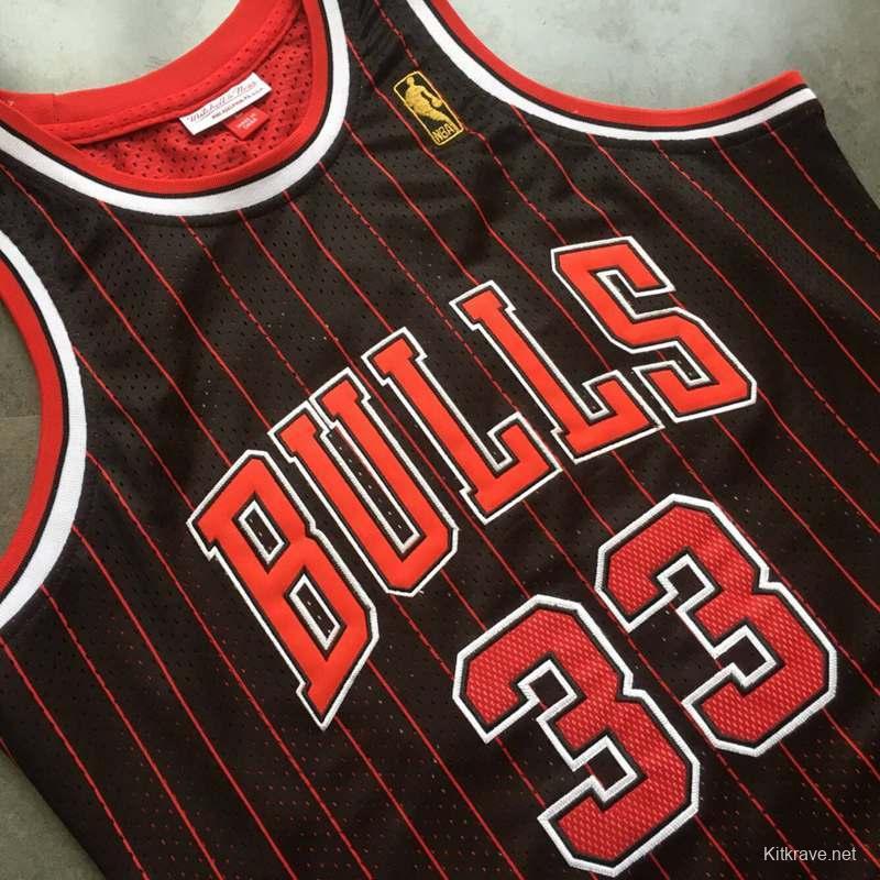 Men's Scottie Pippen Black Retro Classic Team Jersey