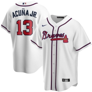 Youth Ronald Acuna Jr. White Home 2020 Player Team Jersey