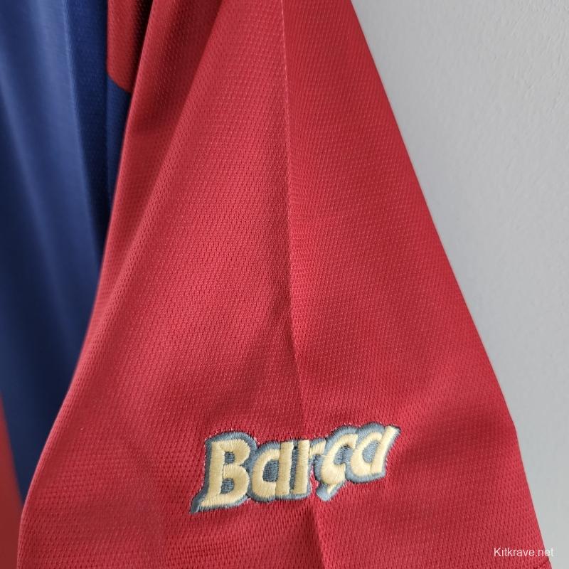 Retro 98/99 Barcelona Home  Soccer Jersey