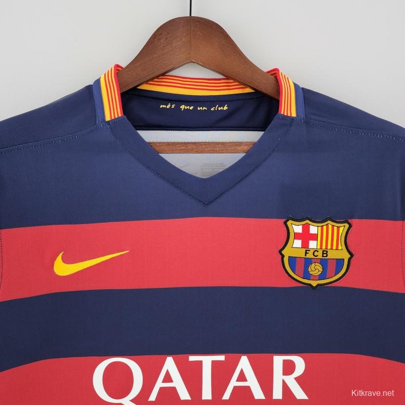 Retro 15/16 Barcelona Home  Soccer Jersey