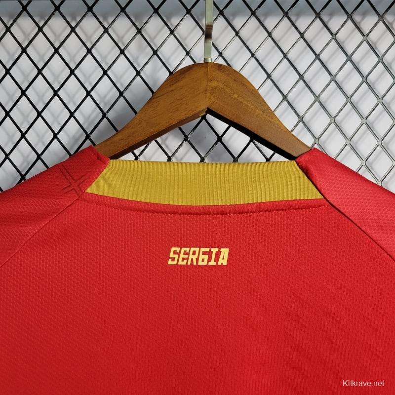 2022 Serbia Home Soccer Jersey Soccer Jersey