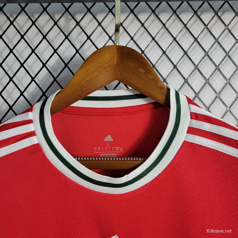 2022 Wales Home Soccer Jersey