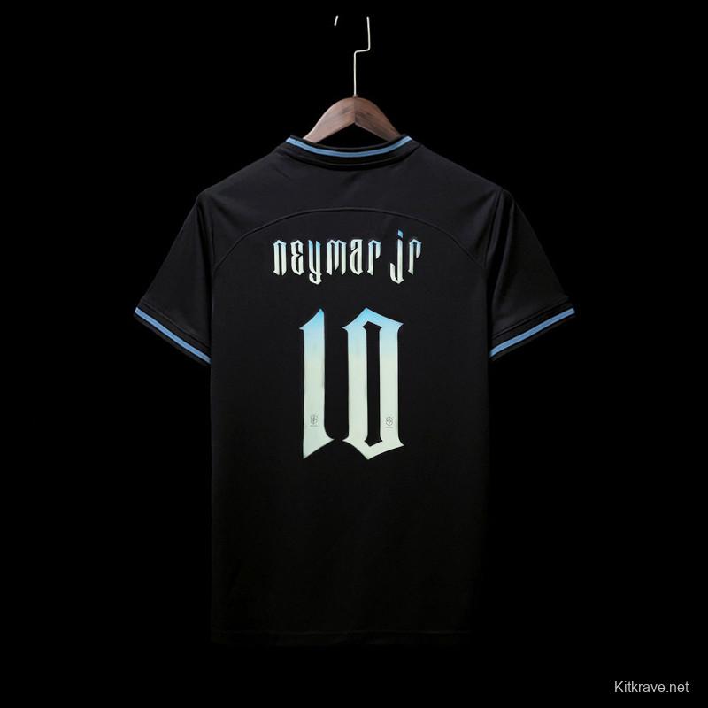 2022 Brazil Black Neymar JR #10 Printing Jersey