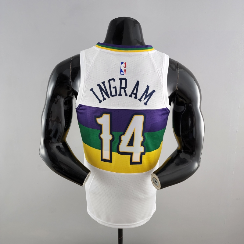 2018 New Orleans Pelicans INGRAM #14 Urban Edition White NBA Jersey