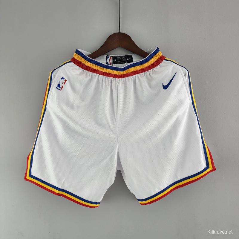 Golden State Warriors NBA Shorts White