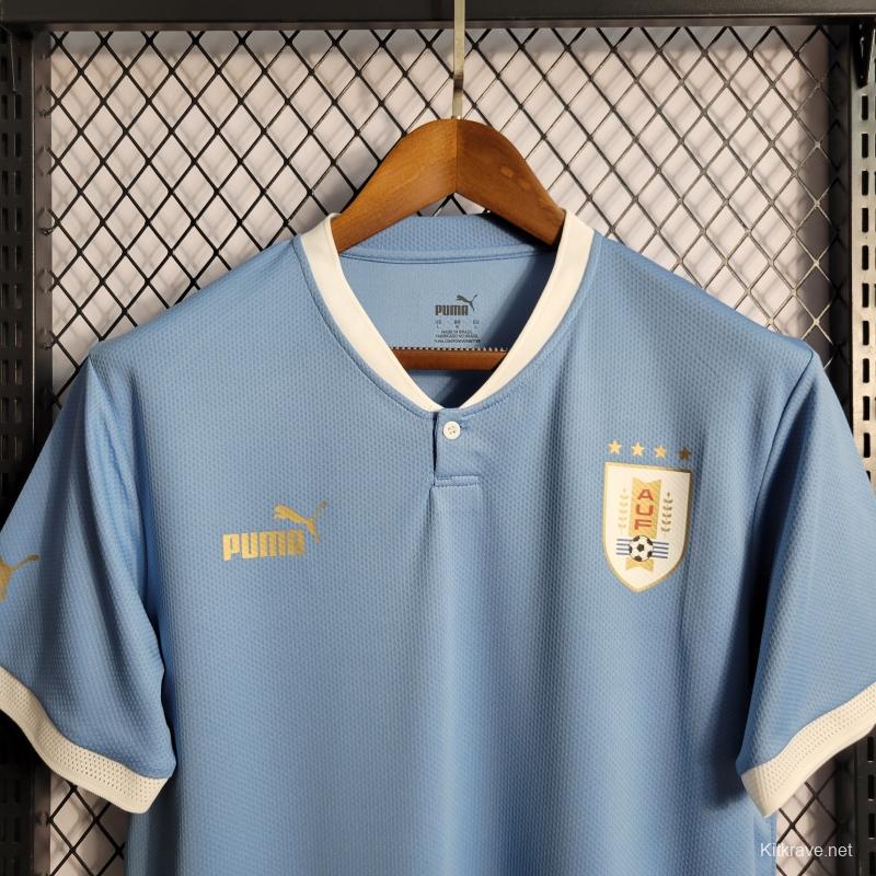 2022 Uruguay Home National Team Soccer Jersey