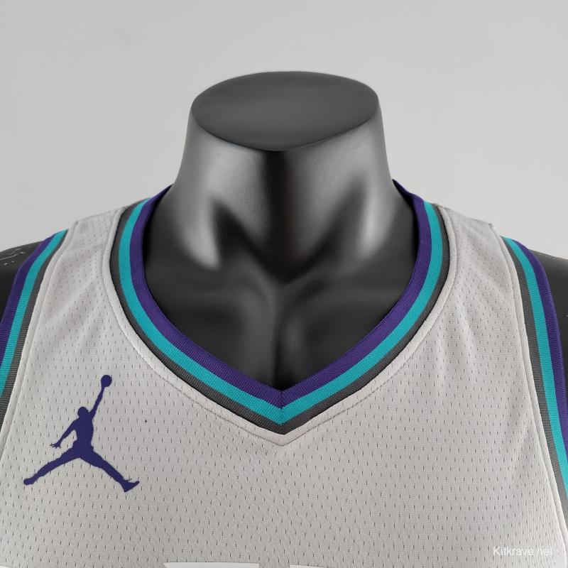 2019 Ball#2 Charlotte Hornets Grey NBA Jersey