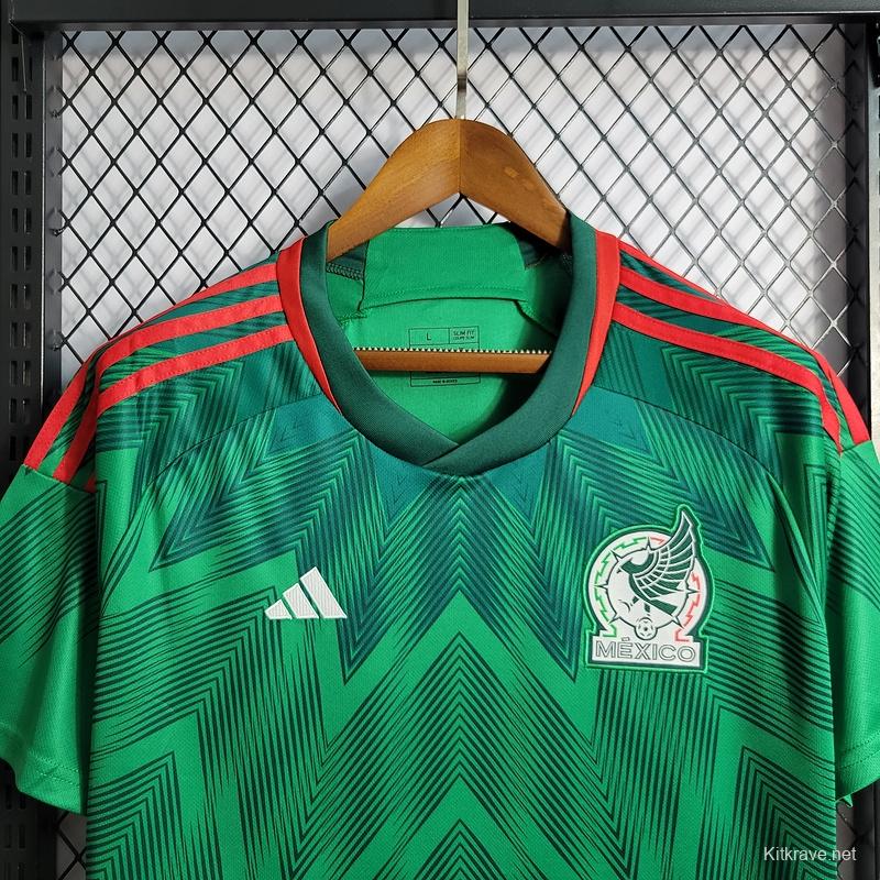 2022 Mexico Home Soccer Jersey