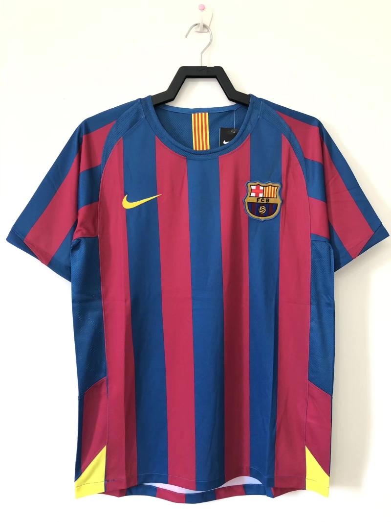 Retro 05/06 Barcelona Home League Version Soccer Jersey