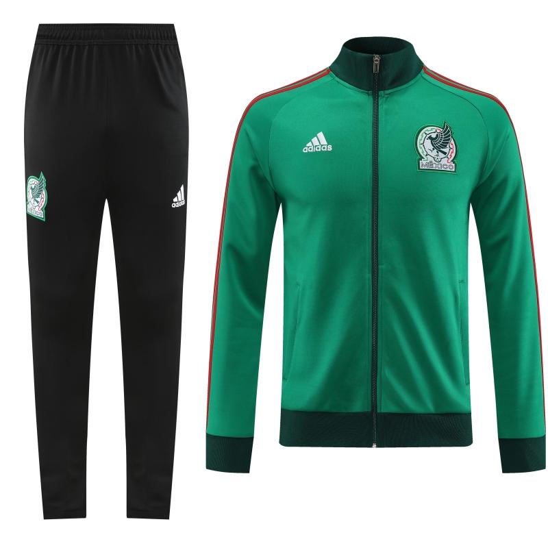 2022 Mexico Green Full Zipper Tracksuit