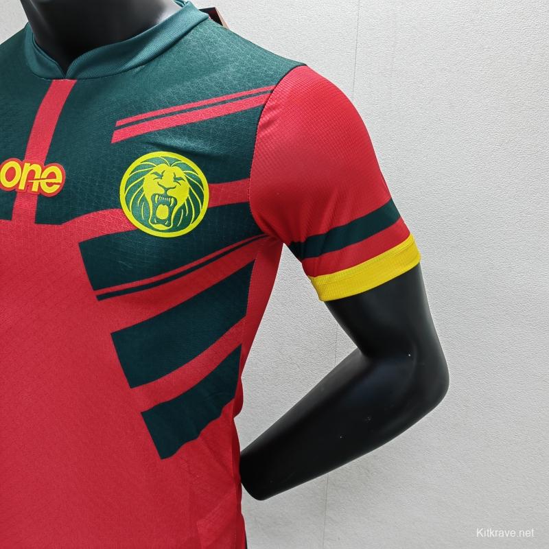 Player Version 2022 Cameroon Away Red Jersey