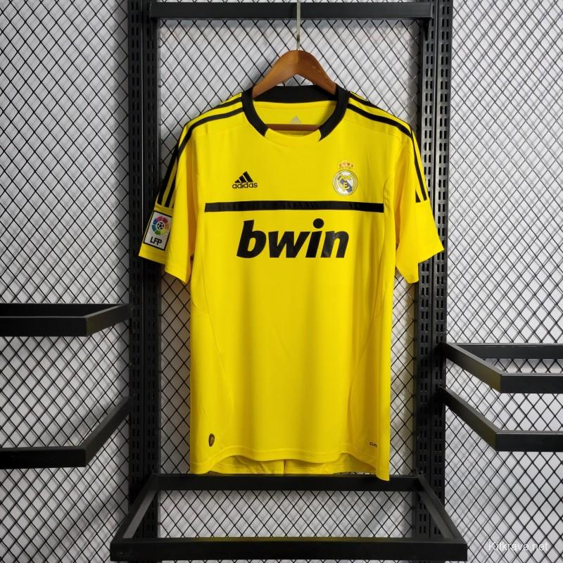 Retro 2011/12 Real Madrid Yellow Goalkeeper Jersey