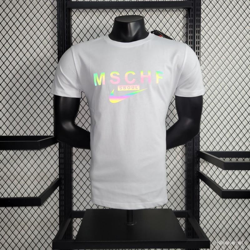 2023 NIKE White T-shirts With MSCHF