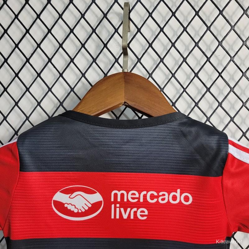 23-24 Flamengo Home Soccer Jersey Baby  6-18 Month