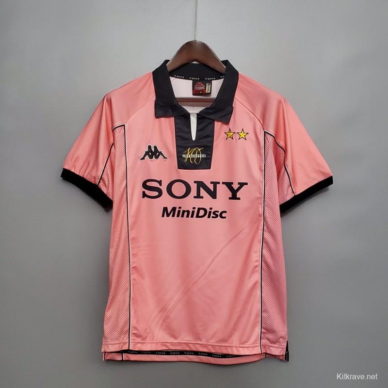 Retro 97/98 Juventus Away Pink Jersey