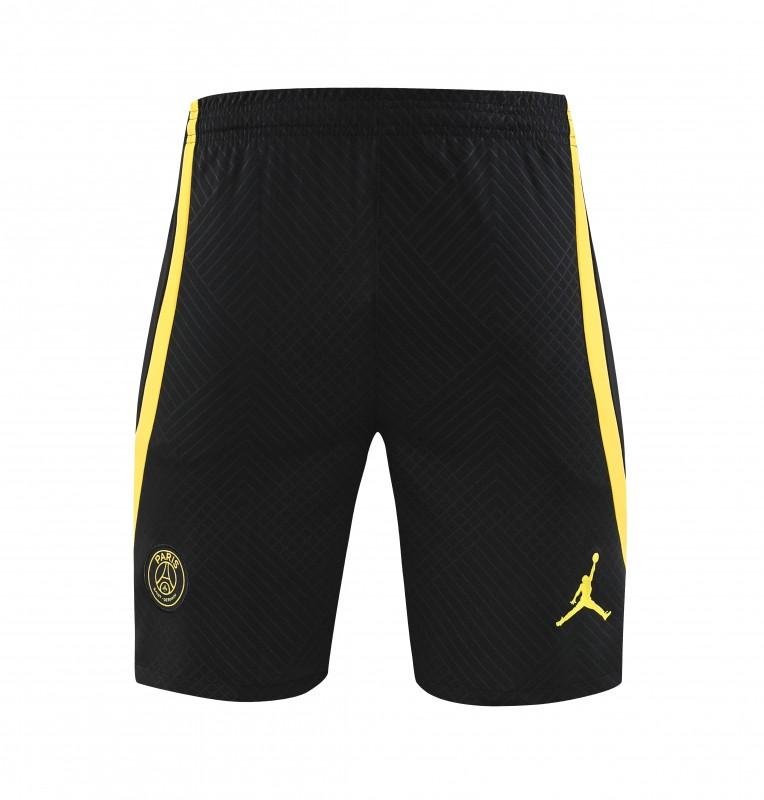 23-24 PSG Black Yellow Short Sleeve+Shorts