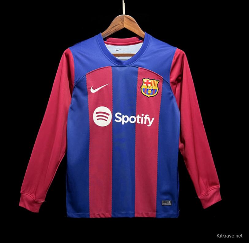 23/24 Barcelona Home Long Jersey