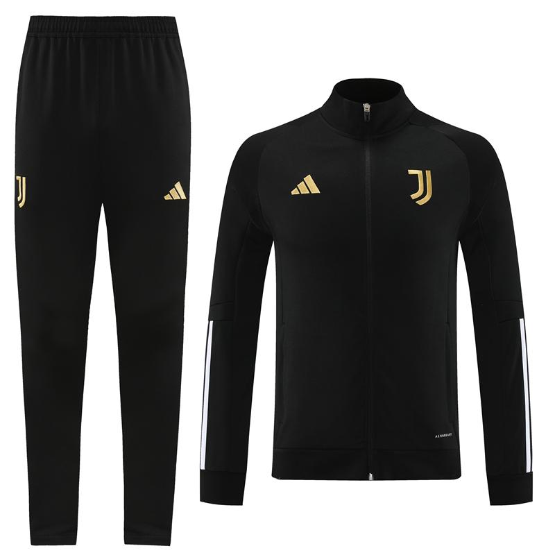 23/24 Juventus Black Full Zipper Jacket+Pants