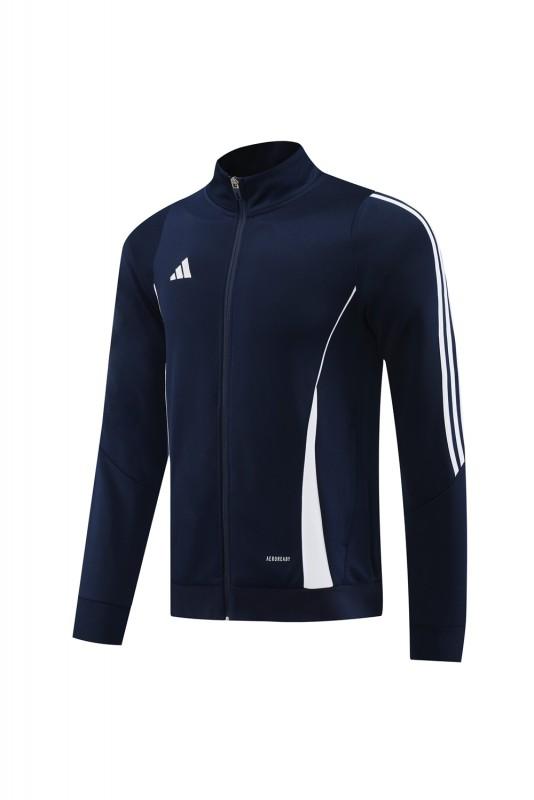 2024 Adidas Navy/White Full Zipper Jacket+Pants