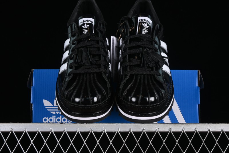 Adidas Superstar Clot IH5953 Preppy Style Shell Toe Sneakers with Perforated Leather - IH5953