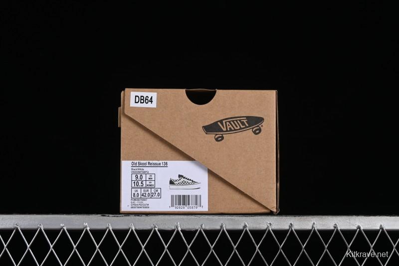 Vans Old Skool Reissue 136 High-End Series Canvas Sneakers with Toe Cap Design - VN000MT6BPQ