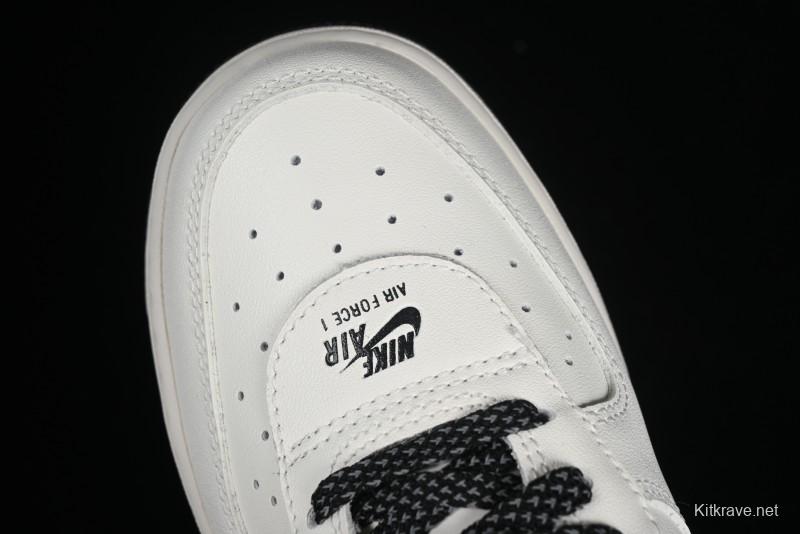 Nike Air Force 1 '07 Low Casual Sneakers with 3M Reflective Swoosh and Full-Length Air Cushion - CJ1379-602