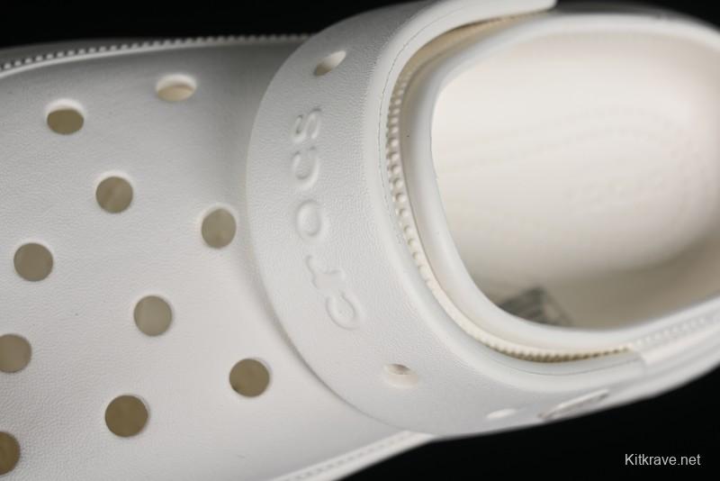 Crocs Classic Clog Retro Beach Sandals with Adjustable Heel Strap and Thick Sole - B.D4