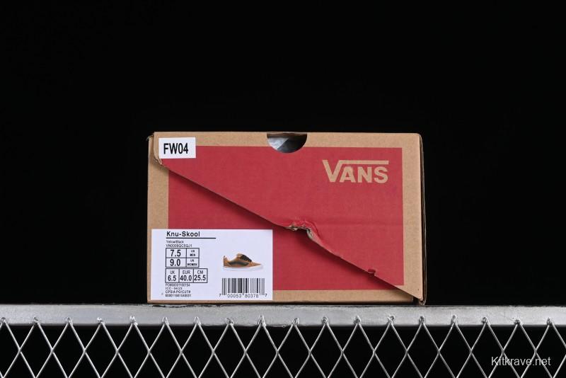 Vans Classics Knu Skool Retro Skate Shoes with Thick Tongue and Oversized Toe - VN0009QC5QJ1
