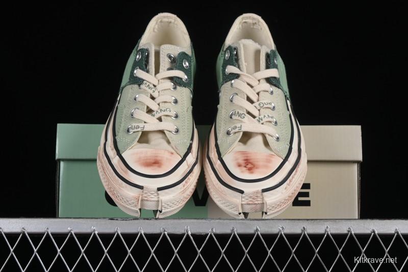 Feng Chen Wang Converse Chuck 70 Low Unisex Deconstructed Canvas Sneakers - A07636C