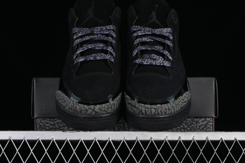 Nike Air Jordan 3 Retro Sneakers in Black with Elephant Print - CK9246-168