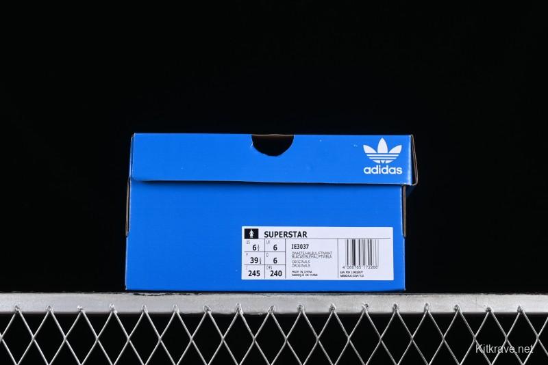 Adidas Originals Superstar Casual Sneakers with Shell Toe - IE3037