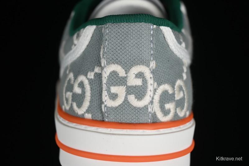 Gucci Tennis 1977 Print Sneaker Retro Casual Canvas Shoes - 02JPO9064