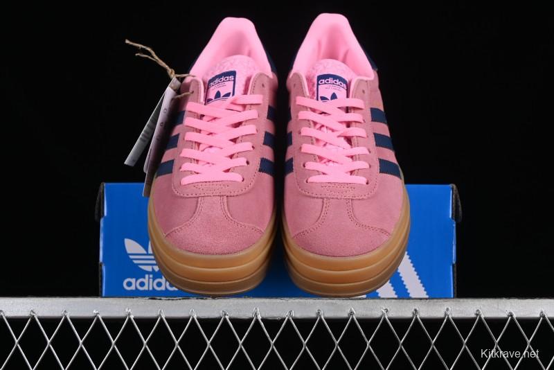 Adidas Originals Gazelle Bold H06122 Low-Top Sneakers with Thick Sole for Casual Wear, Slip-Resistant and Durable