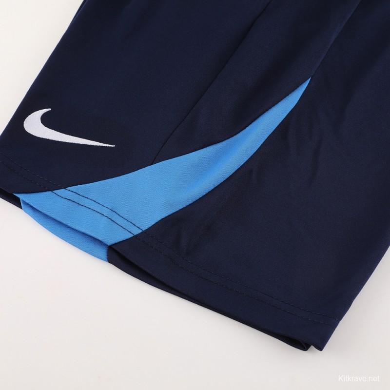 24/25 Nike Blue/Black Short Sleeve Jersey+Shorts