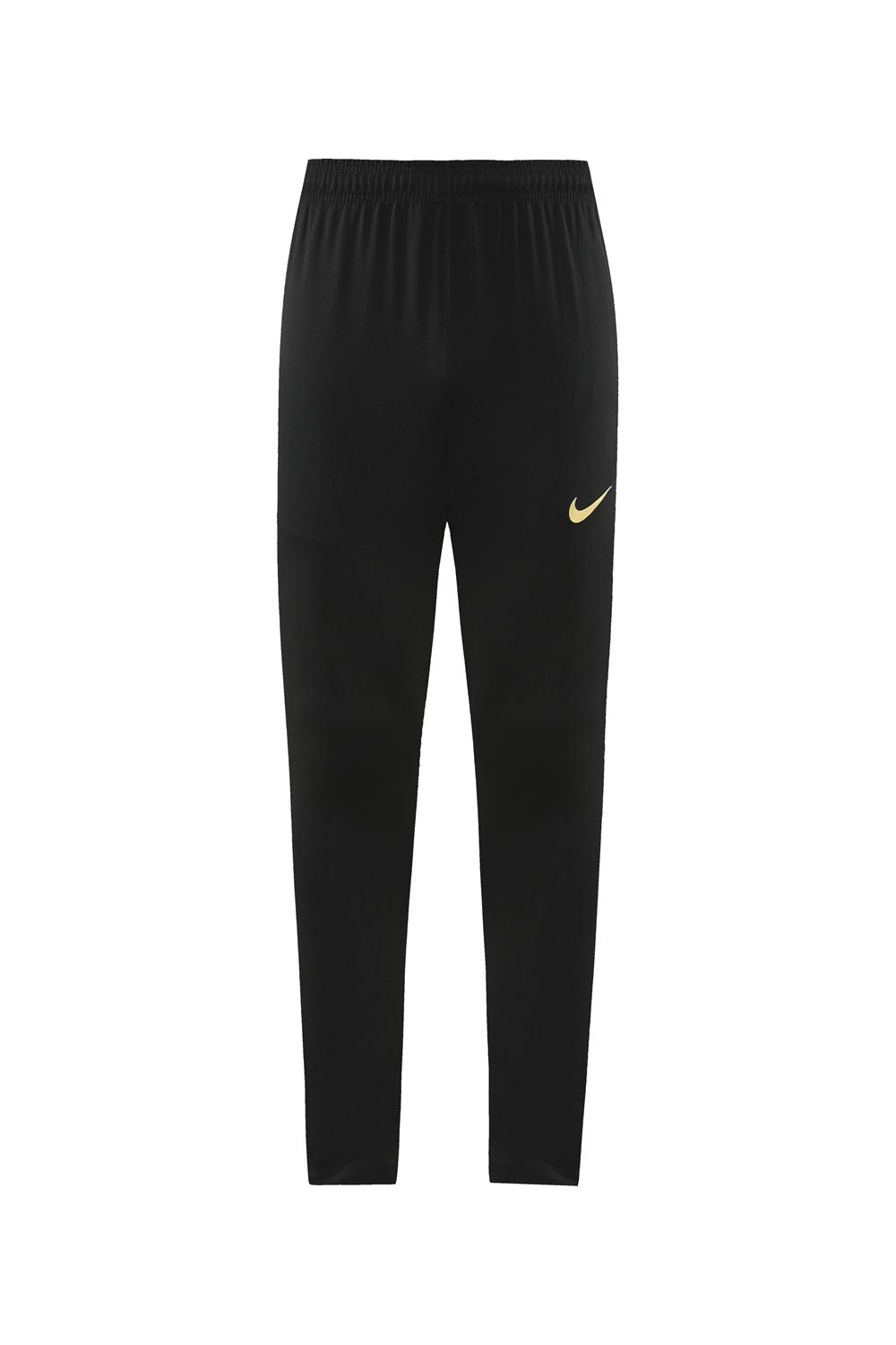 24/25 Nike Black/Golden Half Zipper Jacket+Long Pants