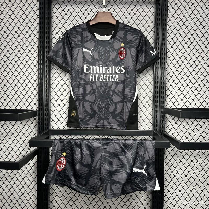 24/25 Kids AC Milan Black Goalkeeper Jersey