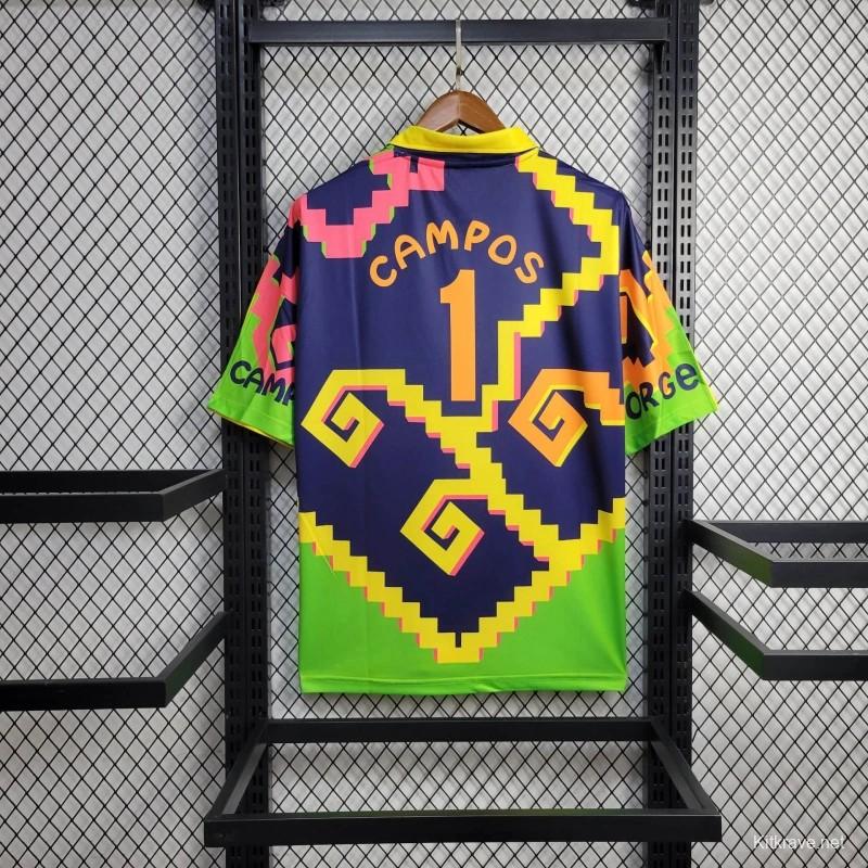 Retro 1995 Mexico Goalkeeper Campos Jersey