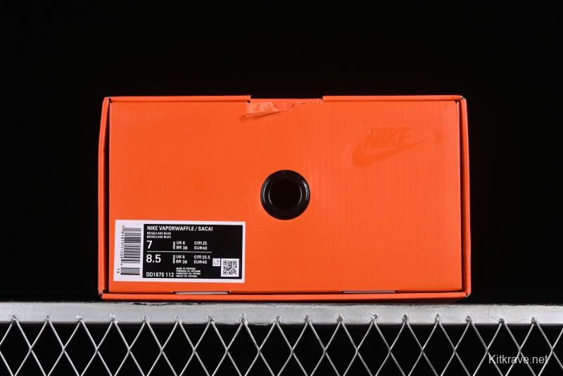 Nike Sacai VaporWaffle 3.0 Deconstructed Sneakers with Overlapping Swoosh and Double Tongue - DD1875-101